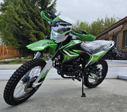 Мопед VMC ENDURO 250сс.17,5л.сил.125км/ч,5скор,электростартер, воздушное охлаждение,цвет зелёный