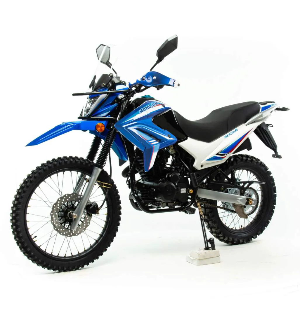Мотоцикл кроссовый / эндуро MotoLand (Мотолэнд) XR250 Enduro (165FMM) Синий с ПТС | Мотоцикл | (250сс, 165FMM, 21/18)-0