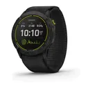 Garmin Enduro титановый корпус с угольно-серым DLC-покрытием и черный нейлоновый ремешок UltraFit